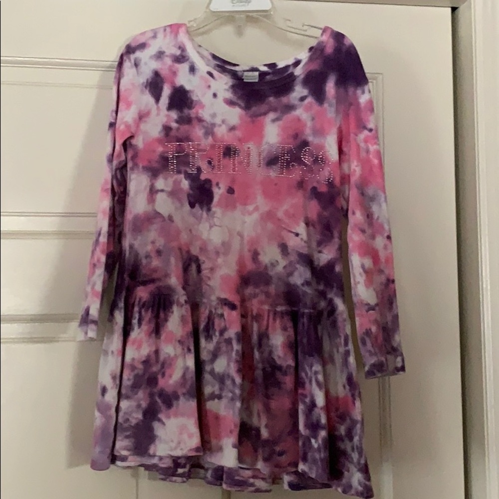 Girls tie-dye dress, “Princess”, size 6